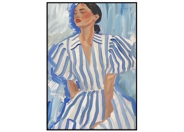 Seinäjuliste Siniraitainen tyttö