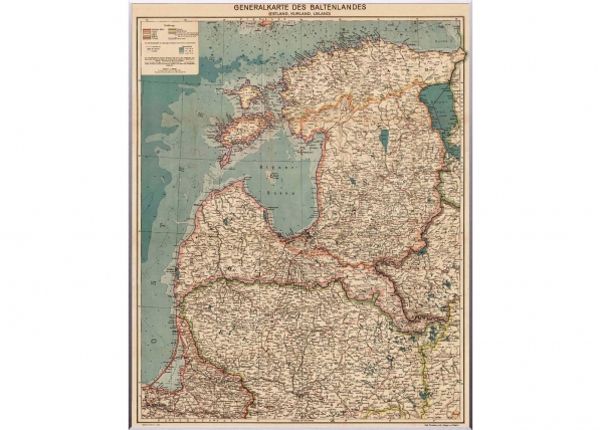 Seinäkartta Generalkarte des Baltenlandes