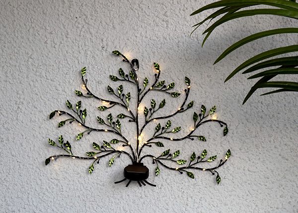 Seinäkoriste aurinkokennolla Tree of life
