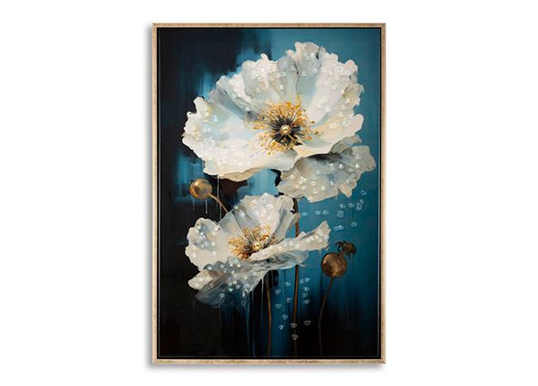 Seinätaulu Narcy 42x62 cm, sininen/valkoinen