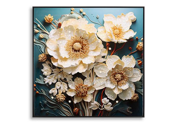 Seinätaulu Narcy 82x82 cm, valkoinen