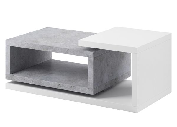 Sohvapöytä, valkoinen/ betoni