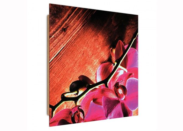 Taulu Pink orchids 1 3D 30x30 cm