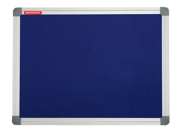 Tekstiilitaulu memoboards classic (alumiini kehys, sininen) 120x90 cm
