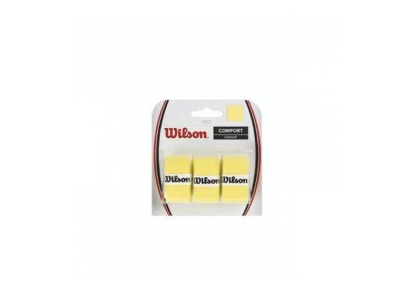 Tennismailan grippiteippi Wilson Pro Overgrip 3 kpl keltainen