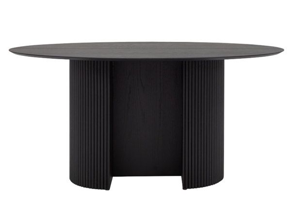 Tenzo ruokapöytä Rod 160x110 cm, musta