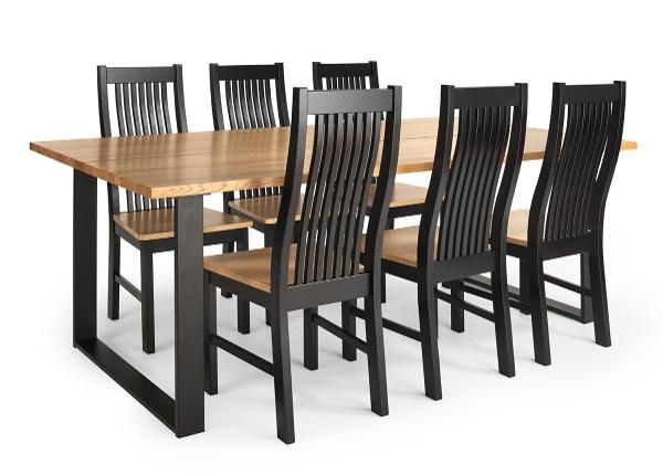 Tommy ruokapöytä ja 5 tuolia