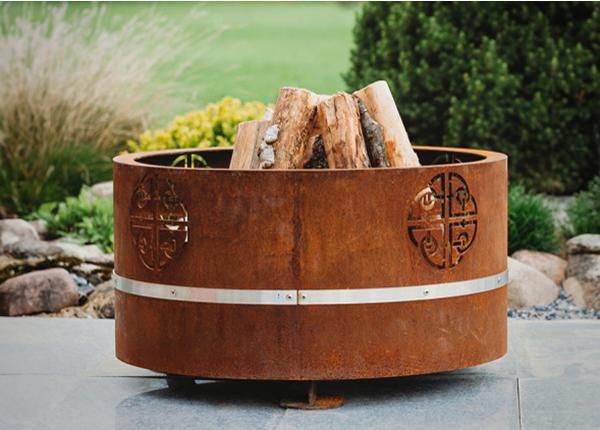 Ulkotulisija Cor-Ten GrillSymbol Lucas Mini