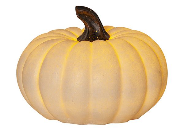 Ulkovalaisin Sandy Pumpkin Ø15 cm, valkoinen