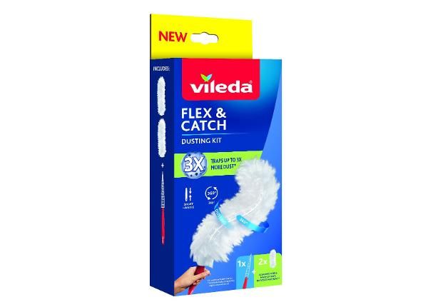 VILEDA Flex & Catch lyhytvartinen pölyhuiska