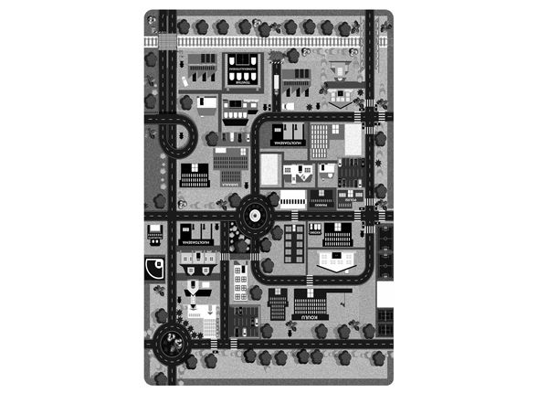 Village’s lasten matto Kaupunki 100x150 cm
